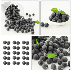 Myrtilles artificielles réalistes myrtille fruit photographie accessoire pour Halloween fête de noël ornement cuisine décoration - Product Image 4