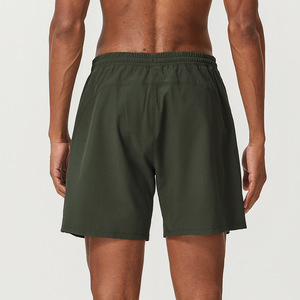 Shorts de <span class=keywords><strong>course</strong></span> et de basketball imperméables à taille élastique en 95% polyester et 5% élasthanne avec poches, shorts de sport personnalisés pour hommes - Product Image 2