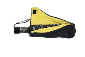 Wholesale Custom Logo Printed Compact Waterproof <strong>Auto</strong> Open and Close Metal Shaft Three Folding Umbrella with Cover - Product Image 3