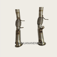 Accessoires automobiles populaires : Downpipe d'échappement en acier inoxydable 304 pour système d'échappement BMW 320I N20 2.0T, avec embout d'échappement simple