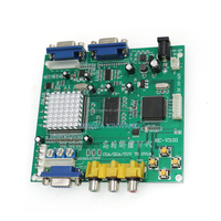 Carte de conversion vidéo mini double sortie VGA pour jeux d'arcade CGA/YUV/EGA/RGB VGA HD LCD, PCBA XINWA pour bornes d'arcade et jeux de divertissement à monnayeur