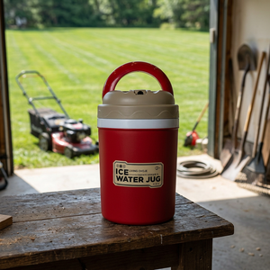 Glacière isotherme 3L à compresseur, moderne, rouge beige, pour camping extérieur - Product Image 3