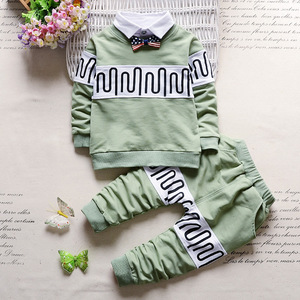 Vêtements pour enfants coréens en gros, ensemble de vêtements pour garçon à manches longues en polo sur Ebay - Product Image 3