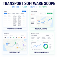 Logiciels de gestion des transports personnalisés, solutions web et mobiles, suivi de flotte multiplateforme, planification de itinéraires, Internet LionCreate