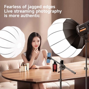 Anillo de Luz LED de 100W 3200k-5500K con Trípode, Montura Bowens, Iluminación Continua LED con Balance de Luz Diurna y Softbox Tipo Linterna - Product Image 3