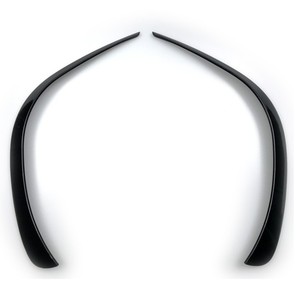 Décorations de prise d'air avant GLE167 en plastique motif fibre de carbone noir, déflecteurs de fenêtre de voiture Mercedes-Benz avec adhésif 3M - Product Image 3