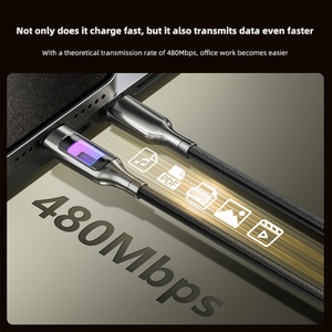 Cable de Datos Tipo-C de Alta Calidad con Luz LED Intermitente, Cable de Carga Rápida de 5A PD100W para Teléfono y Portátil - Product Image 6