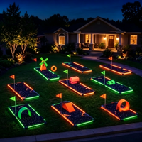 Kit de simulation de golf LED d'extérieur PGM, tapis de simulation de golf mobile pour sports d'intérieur et installations de parcs d'attractions