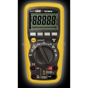Multímetro Digital Dt9919 1000V 100A Impermeable con Función de Retención de Pico para Pruebas Eléctricas - Product Image 1
