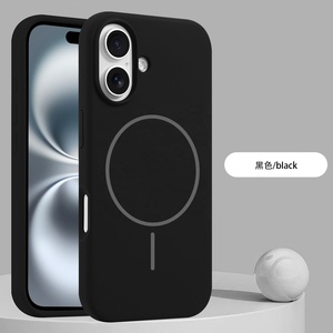 Nouvelle conception Étui de téléphone haut de gamme en silicone <span class=keywords><strong>liquide</strong></span> magnétique antichoc, étanche et agréable au toucher pour iPhone 16 Pro Max - Product Image 5