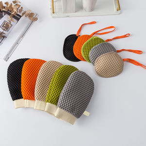 MOQ 12 pièces, plusieurs couleurs, gants exfoliants pour le corps pour hommes et femmes, pour <span class=keywords><strong>spa</strong></span>, <span class=keywords><strong>hammam</strong></span>, douche, bain, gants exfoliants et sac à savon - Product Image 5