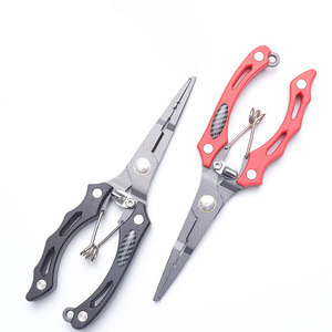 काली मछली पकड़ने की लाइन काटने वाले उपकरण स्टेनलेस स्टील मछली पकड़ने के उपकरण लंबे बीक के साथ - Product Image 1