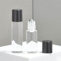 Petites bouteilles d'échantillons d'huile de parfum de 1 ml, 2 ml, 3,5 ml, 5 ml, en verre, avec rouleau, étiquettes personnalisées gratuites, impression sérigraphique, finition mate givrée, carton