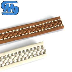 <span class=keywords><strong>Cord</strong></span>ón de PU con Pedrería para la Parte Superior de Sandalias de Diseñador de Verano - Product Image 5