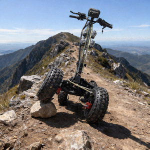 สกู๊ตเตอร์ EU 4WD มอเตอร์ 20000W ความเร็ว 65 กม./ชม. ระยะทาง 80 กม. รับน้ำหนัก 300 กก. โครงอะลูมิเนียม พับได้ ระบบกันสะเทือนเต็มรูปแบบ ไฮดรอลิก - Product Image 4