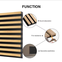 Panneau acoustique en bois MDF ignifuge, design européen moderne, vente en gros d'usine, isolation phonique pour la décoration des murs et des plafonds