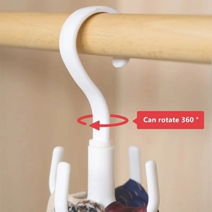 Four-Claw <b>Hook</b> Multi-Functional Multi-Purpose Movable <b>Hook</b> Rotatable Hanging Bag Hat Scarf Dormitory Storage Punch-Free - Product Image 2