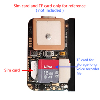 Module PCBA de mini-traceur GPS ZX303 GSM Wifi LBS avec localisation SOS, suivi via application web, puce de suivi, carte TF et enregistreur vocal pour personne et véhicule