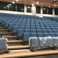 JY-768 Tribune extérieure en aluminium personnalisée, sièges pliants portables pour terrains de football et de basketball