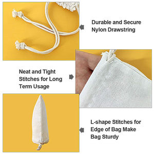 Sac en tissu à cordon personnalisé avec logo, design élégant et tendance, meilleur prix - Product Image 6