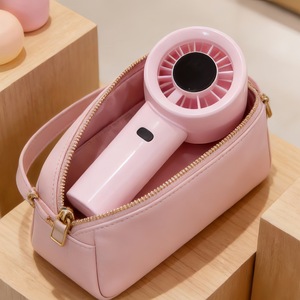 Ventilateur portable Lingpan 5W, batterie rechargeable, 8h d'autonomie, commande par bouton, refroidissement extérieur - Product Image 5