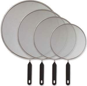 Pantalla contra salpicaduras para sartén, cubierta protectora contra salpicaduras de grasa de acero, salpicaduras de aceite al chisporrotear tocino, cocinar pollo frito o palomitas - Product Image 1