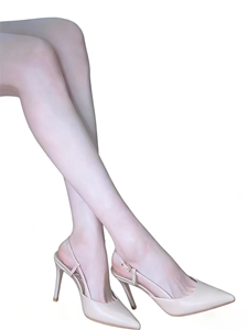 <span class=keywords><strong>Sandales</strong></span> d'été polyvalentes à talons hauts pour femmes, bout pointu, en cuir verni, à contrefort ouvert, semelle intermédiaire en PU, tendance mode - Product Image 4