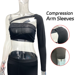 Shaper <span class=keywords><strong>braccio</strong></span> per le donne maniche a compressione di protezione Design flessibile 20-30mmhg pressione certificata CE dimagrante usura medica per - Product Image 3