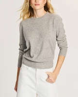 Pull en cachemire pur à 100% pour femmes, col rond
