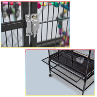 Cage à oiseaux en gros de Chine, grande cage à perroquets et animaux, pour pigeons, canaris, avec roues, pour l'élevage (Kandang Burung)