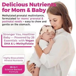孕妇多种维生素片 L-甲基叶酸 Omega-3（DHA+EPA）铁剂，适合哺乳期女性，孕前、孕期和产后服用 - Product Image 4