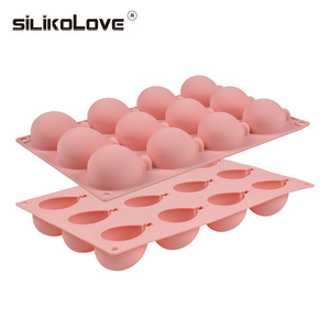 <span class=keywords><strong>Molde</strong></span> <span class=keywords><strong>de</strong></span> Silicona SILIKOLOVE <span class=keywords><strong>de</strong></span> 12 Cavidades en Forma <span class=keywords><strong>de</strong></span> Medio Globo, Antiadherente, Libre <span class=keywords><strong>de</strong></span> BPA, con Certificación LFGB Platinum, <span class=keywords><strong>para</strong></span> Decoración <span class=keywords><strong>de</strong></span> Pasteles y Mousses - Product Image 6