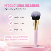 Ensemble de 15 pinceaux de maquillage haut de gamme Gracedo avec pinceau éventail en poils synthétiques pour le visage, le fond de teint, le blush, le correcteur et les fards à paupières