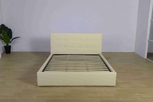 Soldes Exceptionnelles : <span class=keywords><strong>Lit</strong></span> de Rangement Moderne en Cuir PU avec Système de Levage à Gaz et Fond en Treillis Métallique Renforcé, Expédition Rapide, Offre en Stock - Product Image 3