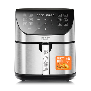 Friteuse à air chaud électrique 1700W, capacité 8L, système de chauffage rapide, circulation d'air à 360°, commande tactile pour la cuisine à domicile - Product Image 6