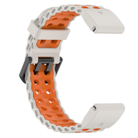 Tali Jam Tangan Sport Ocean Double Color Quick Release untuk Garmin Fenix 8 E 7X 7/Tactix 8 7/Quatix 7 Pro/Descent G2/Epix Gen2