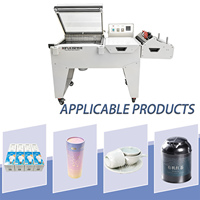 Machine de scellage et d'emballage sous film rétractable semi-automatique de type L pour films POF, PE, PVC, boîtes, cosmétiques