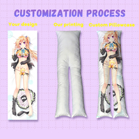 Oreiller corporel carré à motif de personnage de dessin animé et d'anime, 160x50cm, en tricot double face, avec ouverture pour les jambes, Fabricant OEM, Usage domestique