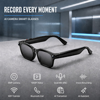 Lunettes Intelligentes AR IA avec Caméra 8MP 4K, Traduction en Temps Réel, Assistant Vocal, Appels Audio Sans Fil, Lunettes de Soleil, Fabrication OEM ODM