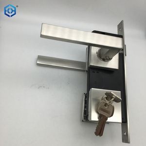 คันโยกประตูกลมทำจากสแตนเลสพร้อมกระบอกล็อคร่องฮาร์ดแวร์เฟอร์นิเจอร์ในบ้าน - Product Image 6