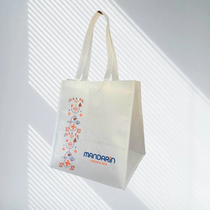 Bolsa de Mano Reutilizable de Tela Spunbond Personalizada Premium, Material Duradero de 75 GSM, Asa Termosellada, Diseño de Logotipo/Gráfico Personalizado, Supermercado - Product Image 3