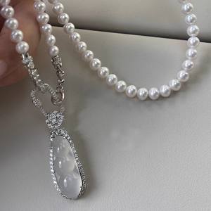 Colgante de Plata S925 31307, Collar Simple DIY con Calabaza Colgante Vacía y Accesorios de Cuentas de 6-8mm, Dijes de Diamantes - Product Image 4