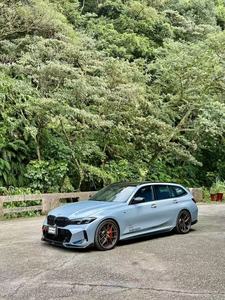 Falda lateral de fibra de carbono estilo AO para <span class=keywords><strong>BMW</strong></span> <span class=keywords><strong>3</strong></span> Series G20 <span class=keywords><strong>2019</strong></span> + Kit de cuerpo de extensión de falda lateral de fibra de carbono - Product Image 3