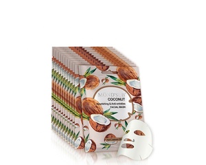 Masque facial en feuille MOND'SUB à l'acide hyaluronique de noix de coco, beauté naturelle, anti-rides, hydratant, blanchissant, soin de la peau - Product Image 4
