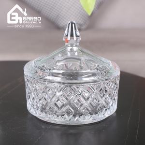 5 pulgadas 3 capas estructura vidrio caramelo tarro <span class=keywords><strong>Azucarero</strong></span> con buen proveedor de diseño en China - Product Image 5