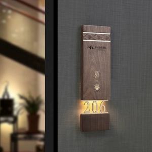 2024 nouveau Dsymbol plaque de porte d'hôtel de haute qualité mdn plaque de porte en bois de lettre en acier inoxydable pour hôtel utilisant le signe de répertoire d'hôtel - Product Image 3