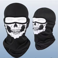 Cache-cou de moto à motif de crâne drôle cagoule coupe-vent et respirante pour les cavaliers