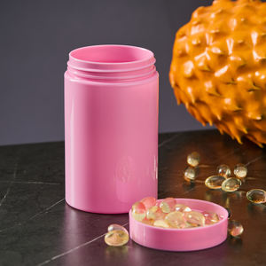 Pot en plastique mat mince et haut personnalisé avec bouchon à vis OEM ODM <span class=keywords><strong>Conteneur</strong></span> portable de petite capacité pour les voyages Compléments alimentaires Vitamines - Product Image 5