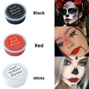 Kit de peinture corporelle et faciale pour enfants MEKOLOR 30g, à base d'huile, haute pigmentation, sans danger pour la peau, pour l'opéra, le clown, Halloween, Noël, avec fiche de données de sécurité (FDS) - Product Image 2
