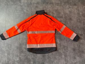 เสื้อแจ็คเก็ตสะท้อนแสงแบบนุ่ม ทนทานต่อการฉีกขาด กันลม กันน้ำ สำหรับงานอุตสาหกรรม แขนเสื้อถอดออกได้ - Product Image 3